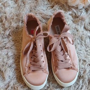 Steve Madden beautiful blush satin platforsneaker